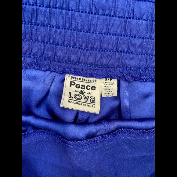 High waisted blue dressy shorts size small - Picture 4 of 4